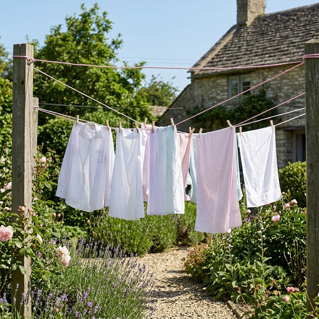 Pastel Pink Heavy Duty Washing Line 20m View 2