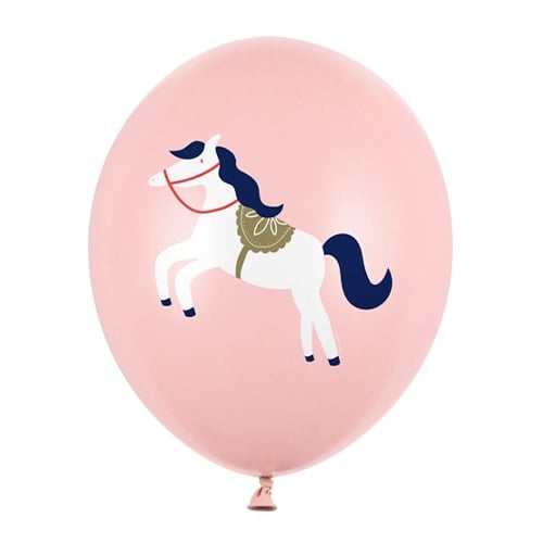 Pastel Pink Little Horse Latex Balloons 30cm / 12 in - Pack of 6 Product Gallery Image