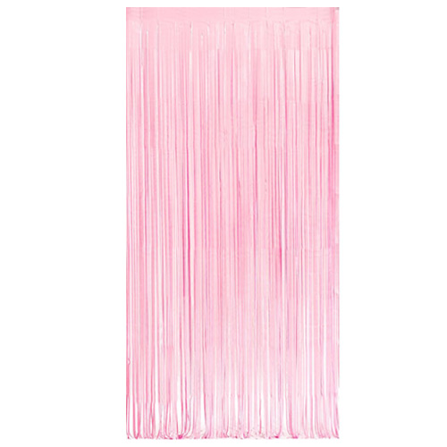 Pastel Pink Plastic Door Curtain Backdrop 1.9m x 99cm - Pack of 3