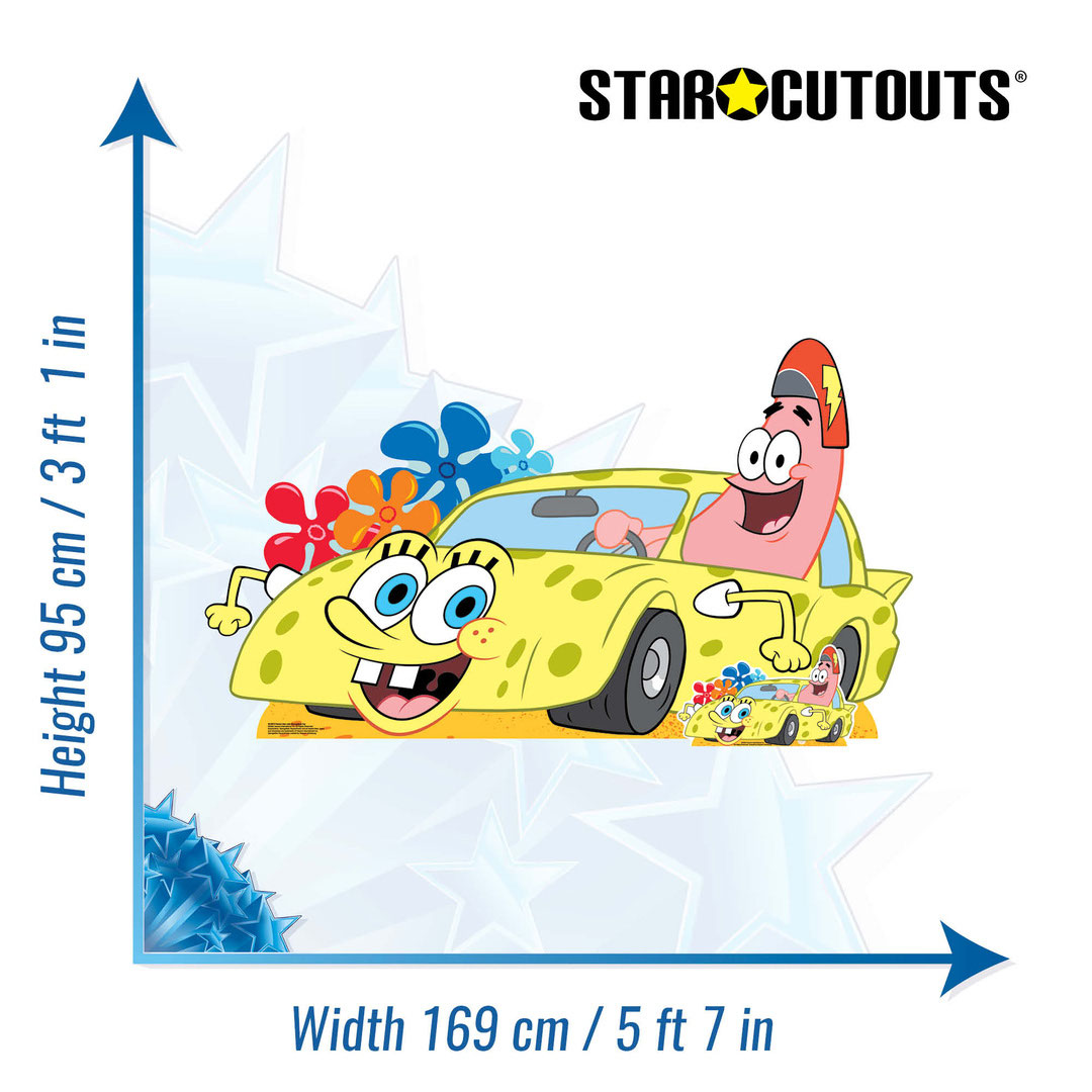 Patrick Star in SpongeBob Squarepants Car Lifesize Cardboard Cutout 95cm Product Gallery Image