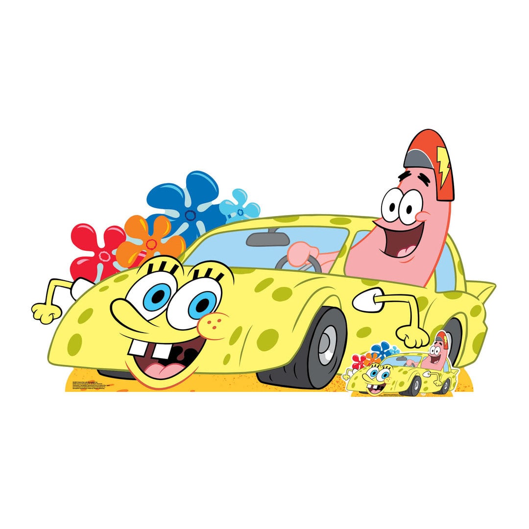 Patrick Star in SpongeBob Squarepants Car Lifesize Cardboard Cutout 95cm