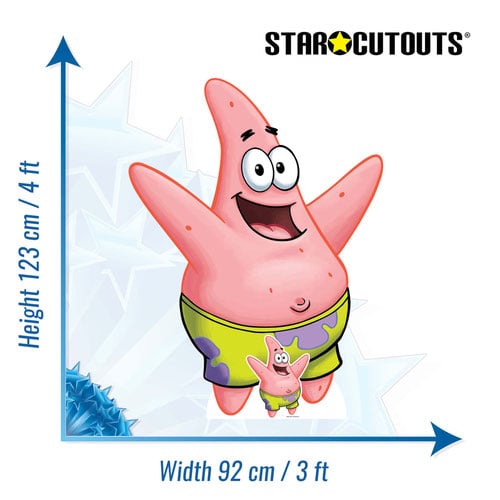 Patrick Star (SpongeBob SquarePants) Lifesize Cardboard Cutout 123cm Product Gallery Image