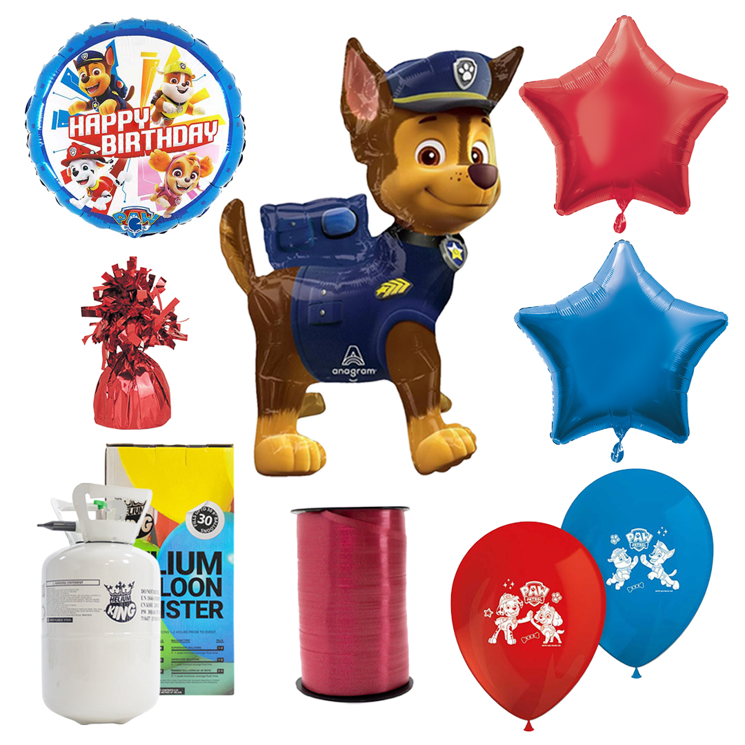 Paw Patrol Balloons & Helium Canister Party Pack View 2