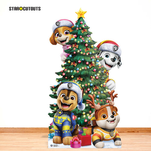 Paw Patrol Christmas Tree Stack Lifesize Cardboard Cutout 178cm Product Gallery Image