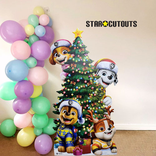 Paw Patrol Christmas Tree Stack Lifesize Cardboard Cutout 178cm Product Gallery Image