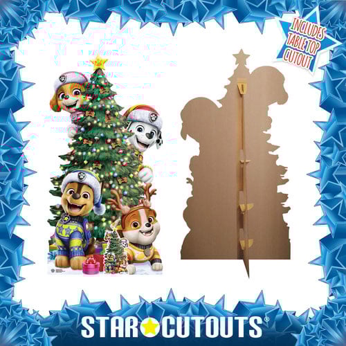 Paw Patrol Christmas Tree Stack Lifesize Cardboard Cutout 178cm Product Gallery Image