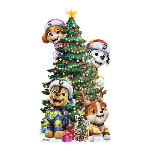 Paw Patrol Christmas Tree Stack Lifesize Cardboard Cutout 178cm Product Gallery Image
