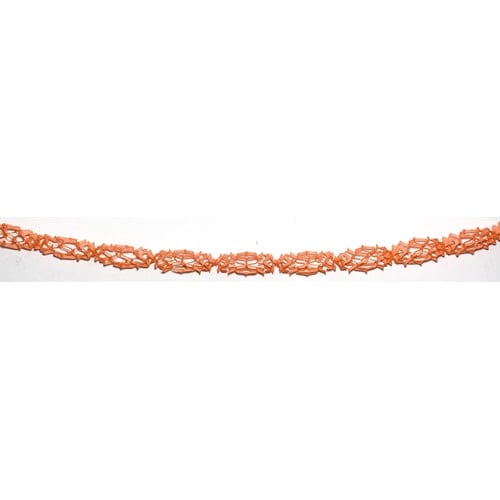 Peach Colour Honeycomb Paper Garland Decoration - 4m - Pack of 2 Product Image