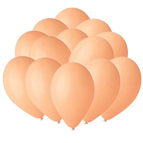 Peach Coral Latex Balloons 23cm / 9 in - Pack of 50 Bundle Product Image