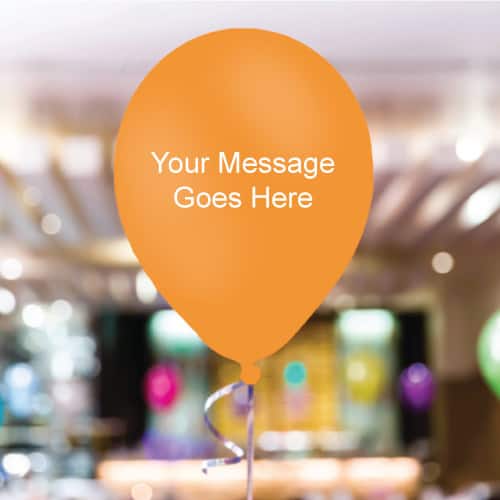 Peach Personalised 11 Inch Latex - 35 Balloons