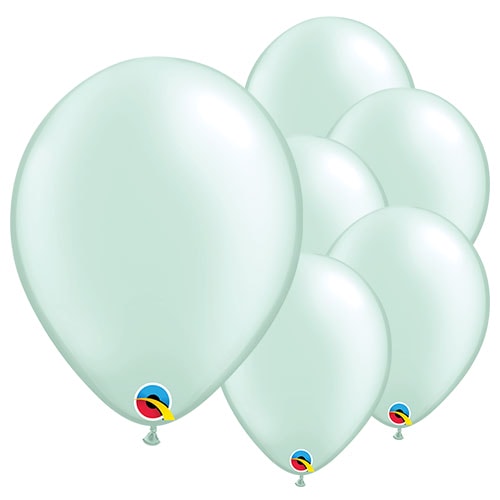 Pearl Mint Green Round Latex Qualatex Balloons 28cm / 11 in – Pack of 100 Product Image