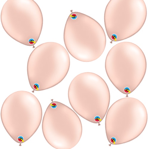 Pearl Peach Round Mini Latex Qualatex Balloons 13cm / 5 in – Pack of 100 Product Image