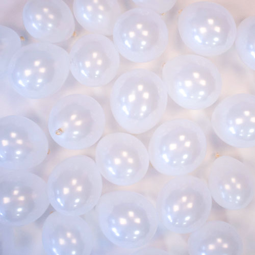 Pearl White Round Mini Latex Qualatex Balloons 13cm / 5 in – Pack of 100 Product Image