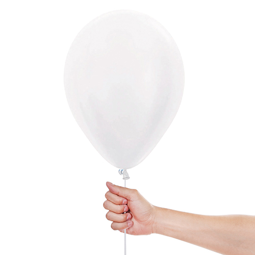 Pearl White Sempertex Biodegradable Latex Balloons 23cm / 9 in - Pack of 50 Product Gallery Image