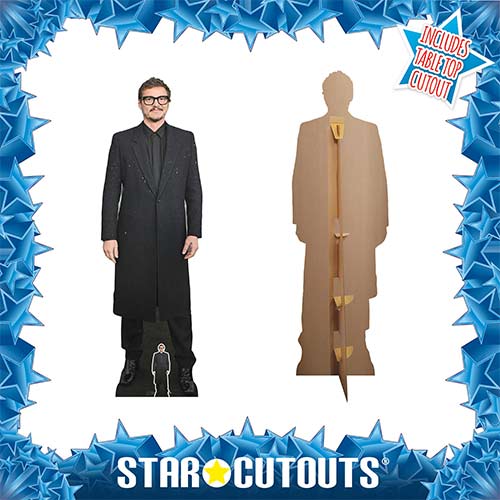 Pedro Pascal Long Coat Lifesize Cardboard Cutout 182cm Product Gallery Image