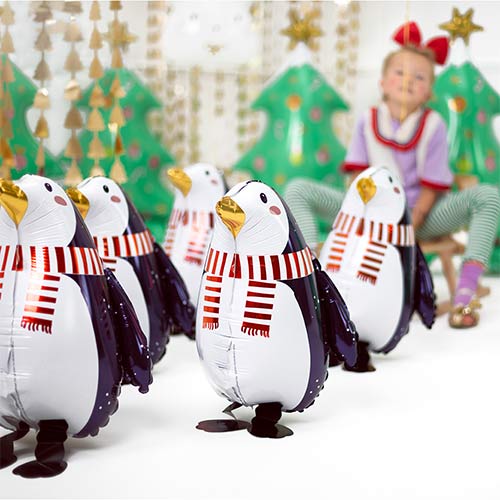 Penguin Walking Pet Foil Balloon 63cm / 25 in Product Gallery Image