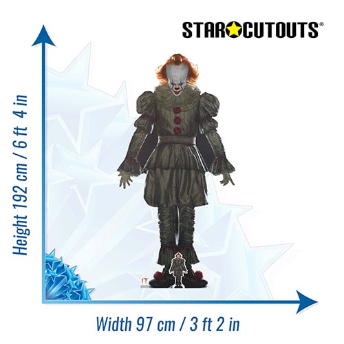 Pennywise The Dancing Clown IT Halloween Lifesize Cardboard Cutout 192cm Product Gallery Image