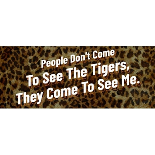 People Come to See Me Leopard Print Tiger Kingdom PVC Party Sign Decoration Product Image