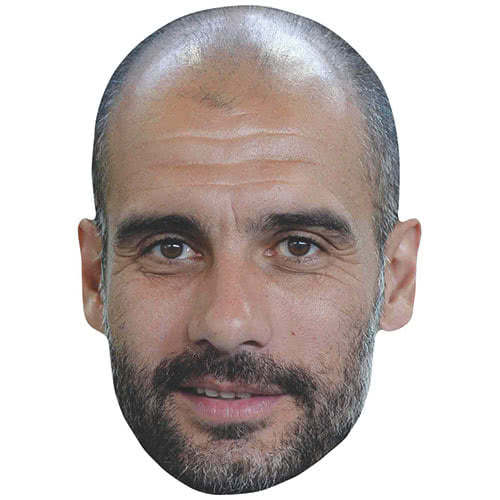 Pep Guardiola Manchester City Manager Cardboard Face Mask Product Image