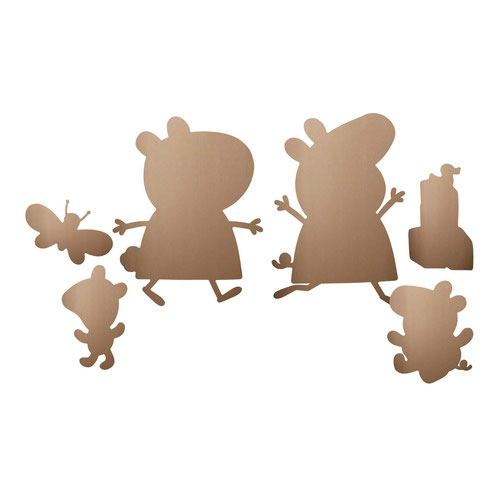Peppa Pig| Baby Evie and Suzy Sheep Wall Art Cardboard Cutout Signs - Pack of 6 Product Gallery Image