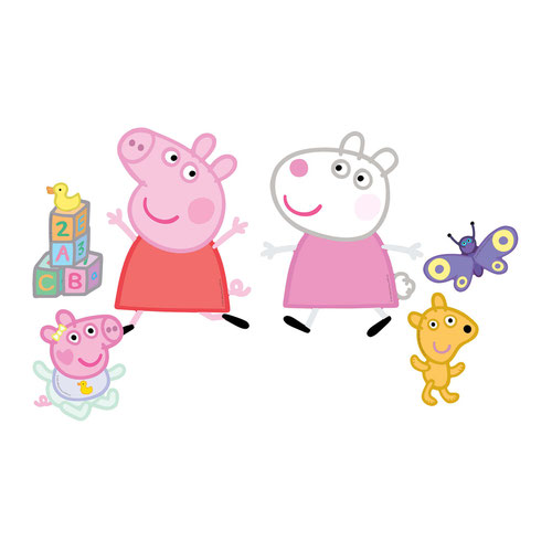 Peppa Pig| Baby Evie and Suzy Sheep Wall Art Cardboard Cutout Signs - Pack of 6 Product Gallery Image