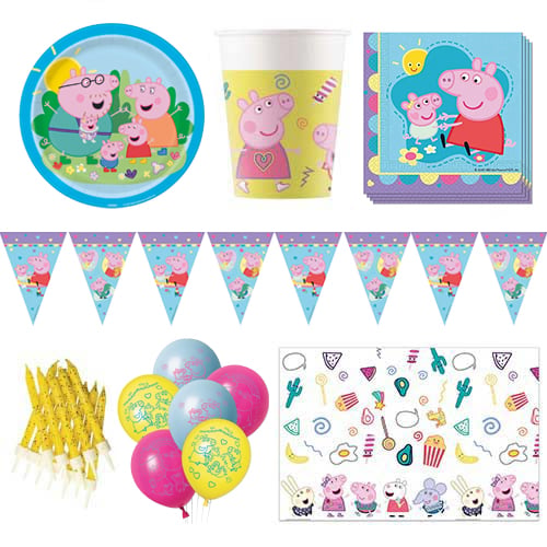 Peppa Pig 8 Person Deluxe Party Pack