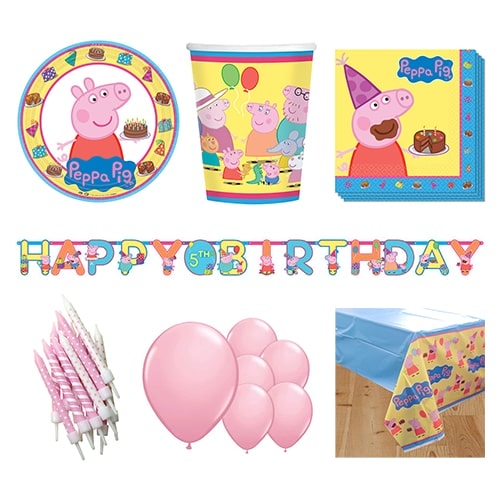Peppa Pig 8 Person Deluxe Party Pack