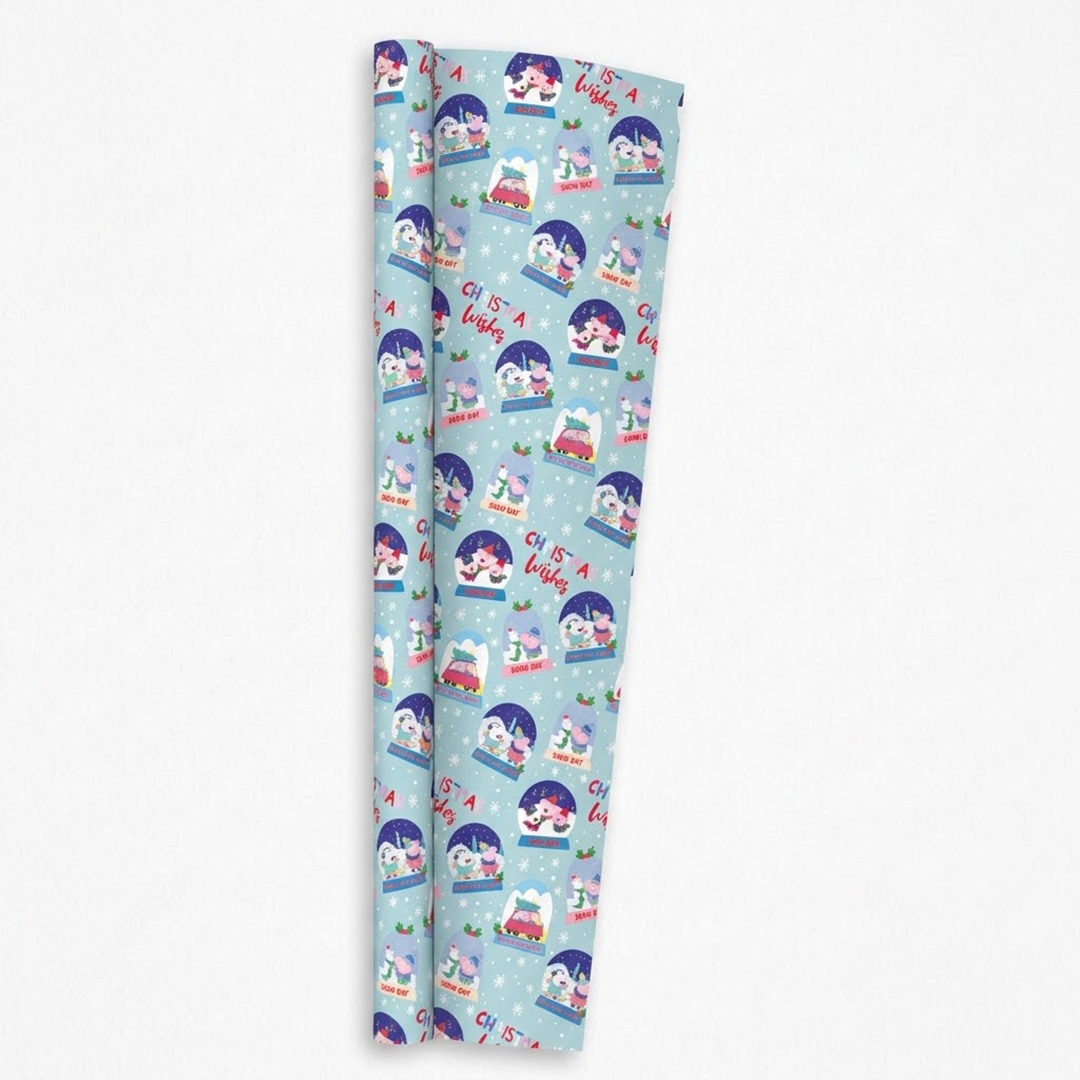 Peppa Pig Christmas Gift Wrapping Paper Roll 2m View 2