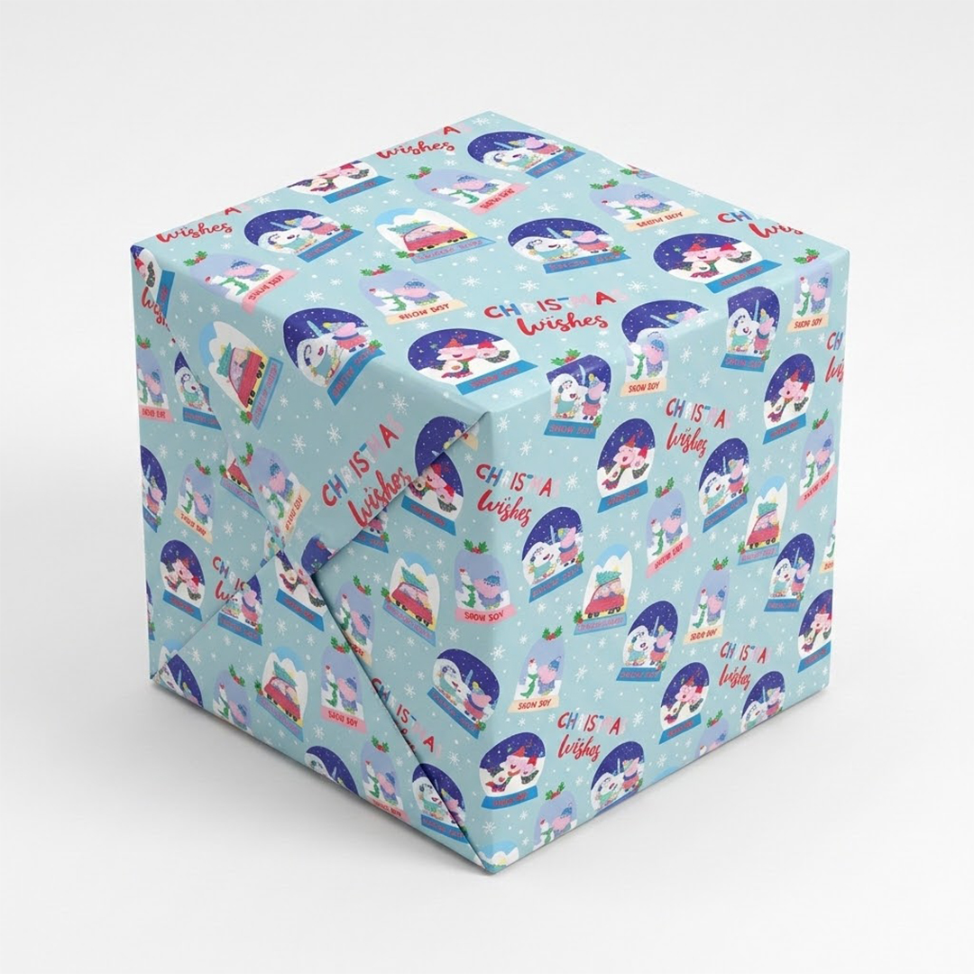 Peppa Pig Christmas Gift Wrapping Paper Roll 2m