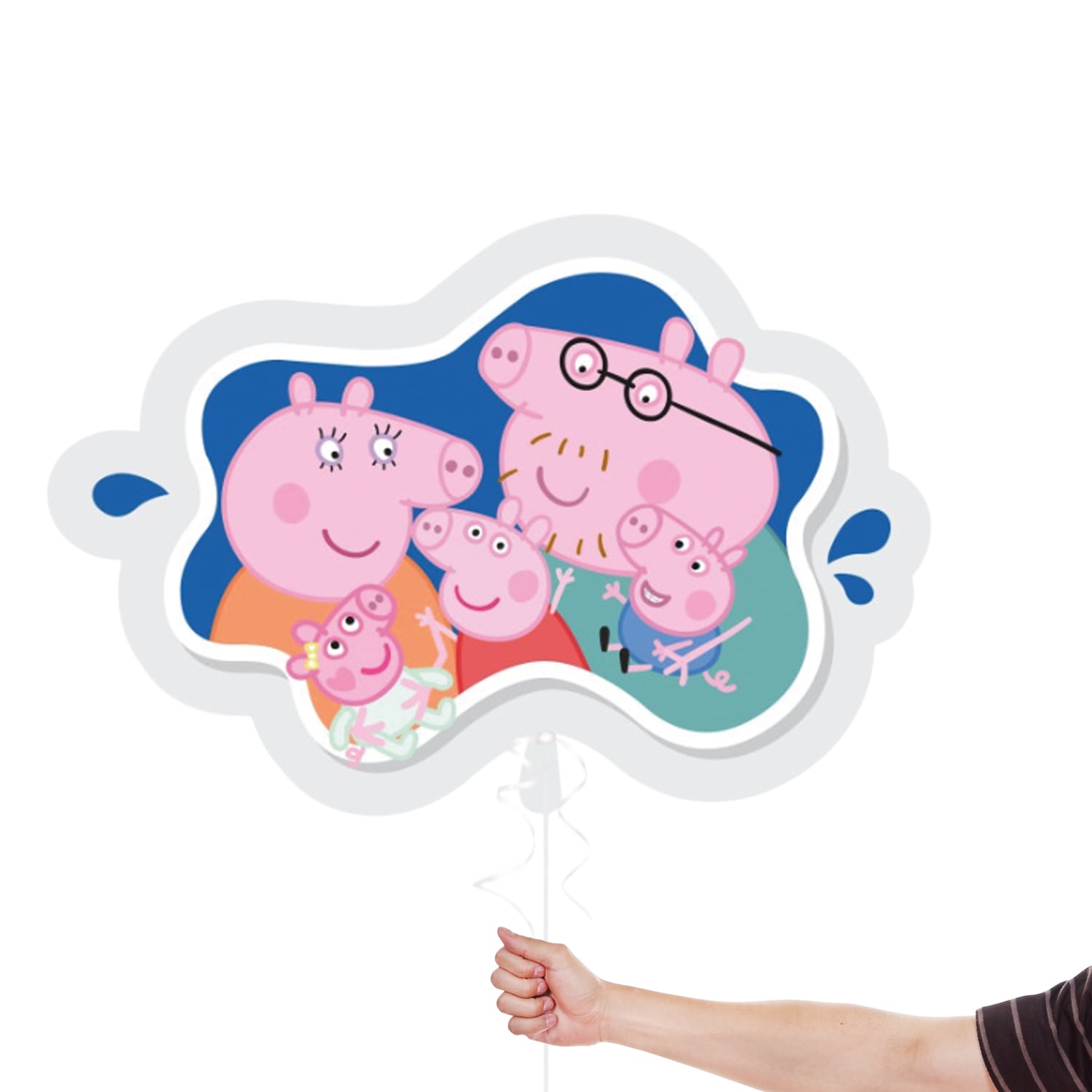Peppa Pig Family Giant Foil Balloon 81cm / 32 in View 2