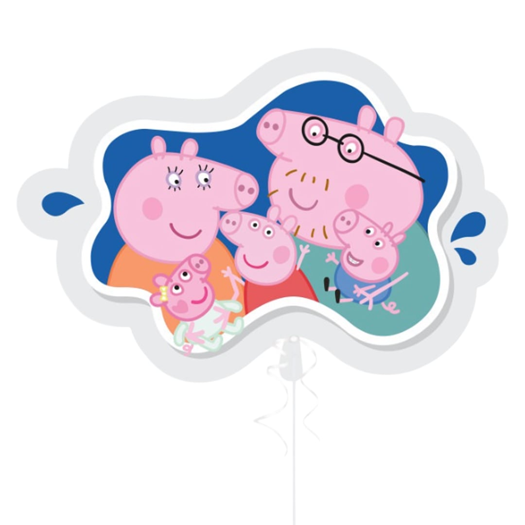 Peppa Pig Family Giant Foil Balloon 81cm / 32 in