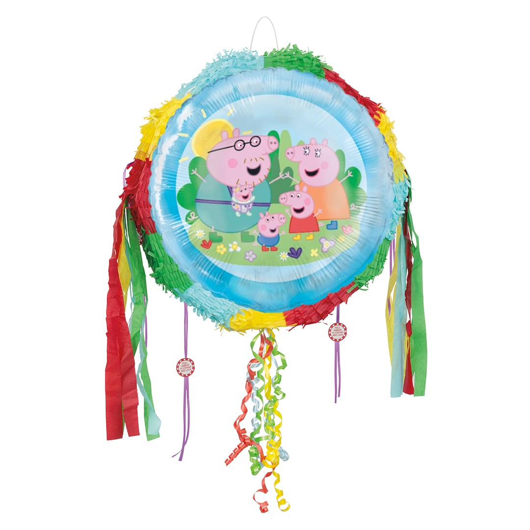 Peppa Pig Family Pull String Pinata