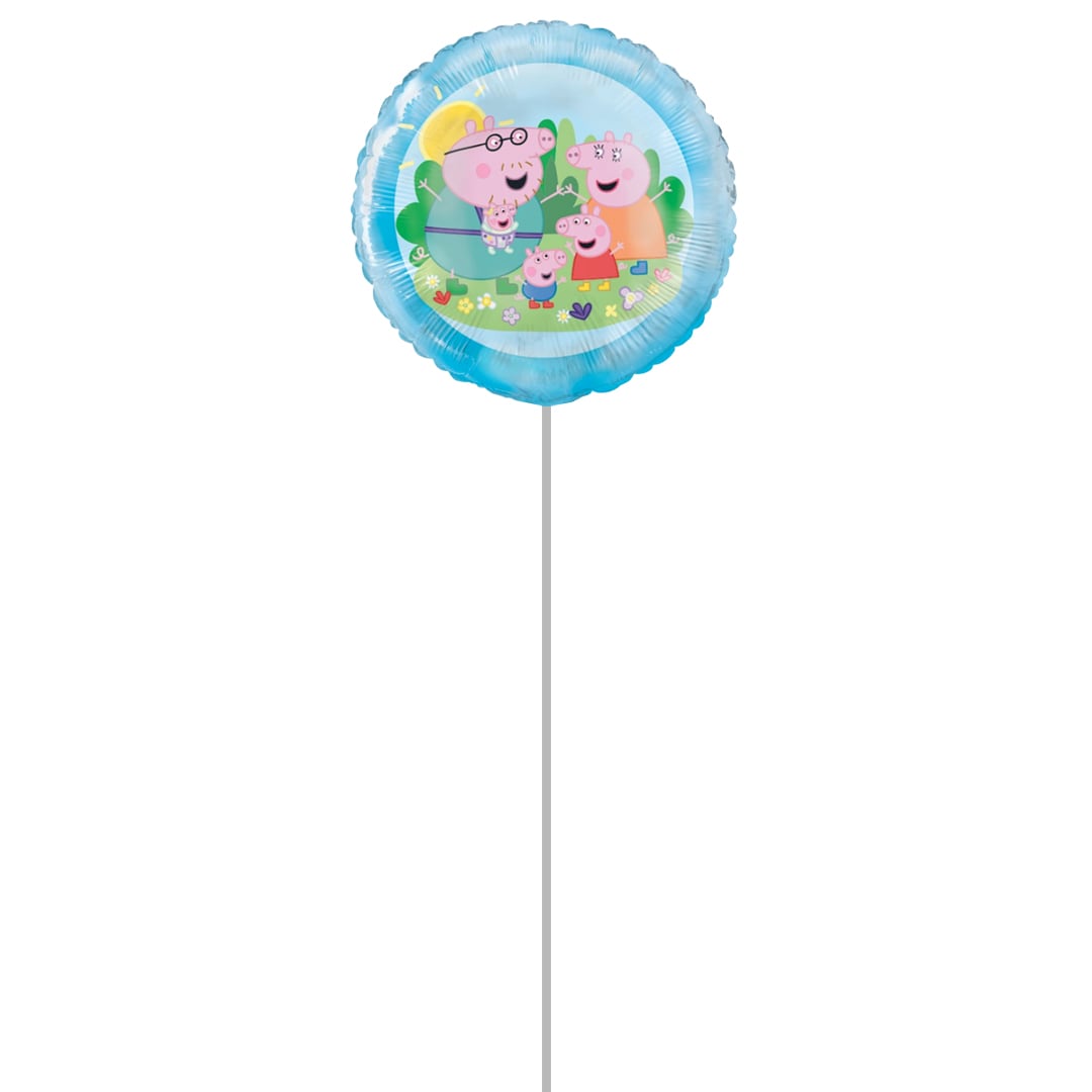 Peppa Pig Family Round Foil Balloon - Inflated Balloon In A Box Product Gallery Image