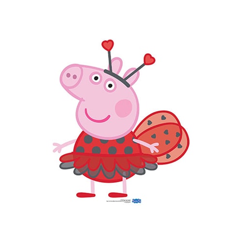 Peppa Pig Ladybird Star Mini Cardboard Cutout 91cm Product Gallery Image