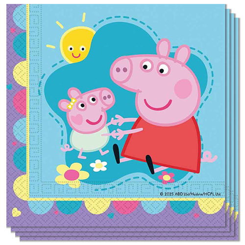 Peppa Pig Made with Love Paper Luncheon Napkins 2 Ply 33cm - Pack of 20
