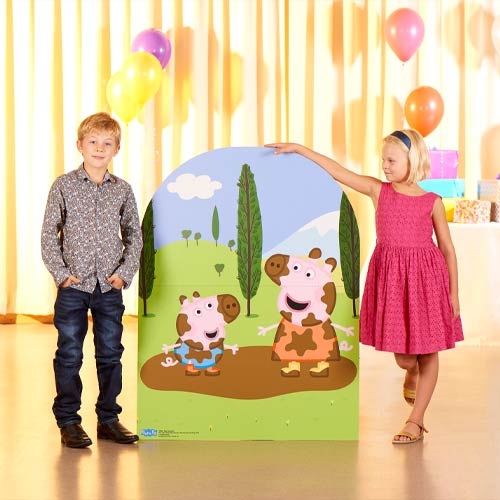 Peppa Pig Muddy Puddle Stand In Cardboard Cutout - 123cm Product Gallery Image