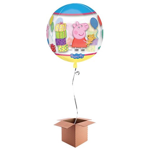 Peppa Pig Orbz Clear Balloon - Inflated Balloon in a Box Product Gallery Image