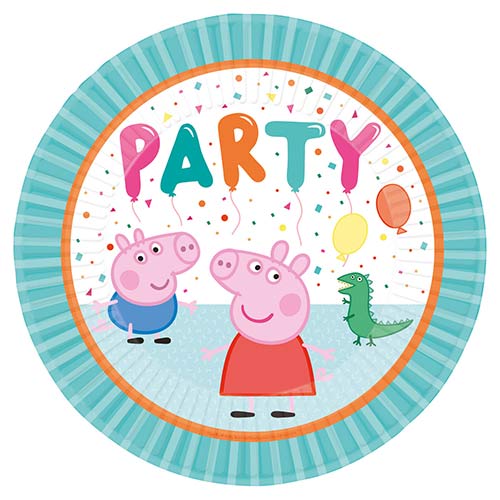 Peppa Pig Round Paper Plates 23cm - Pack of 8 Product Image