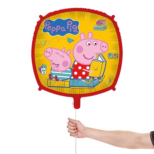 Peppa Pig Square Foil Helium Balloon 46cm / 18 in Product Gallery Image