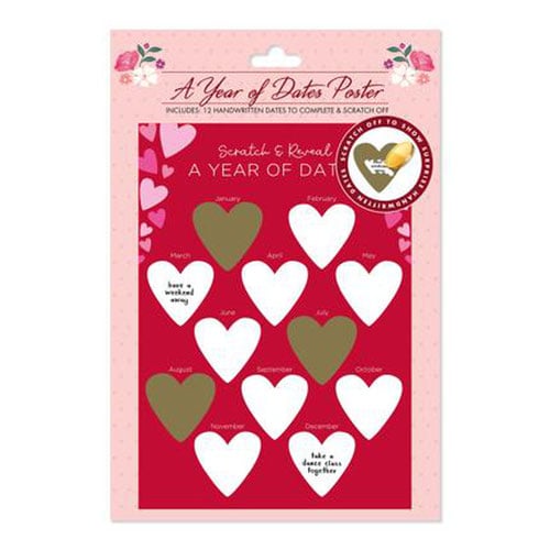 Personalisable A Year of Dates Scratch & Reveal Poster  Product Gallery Image