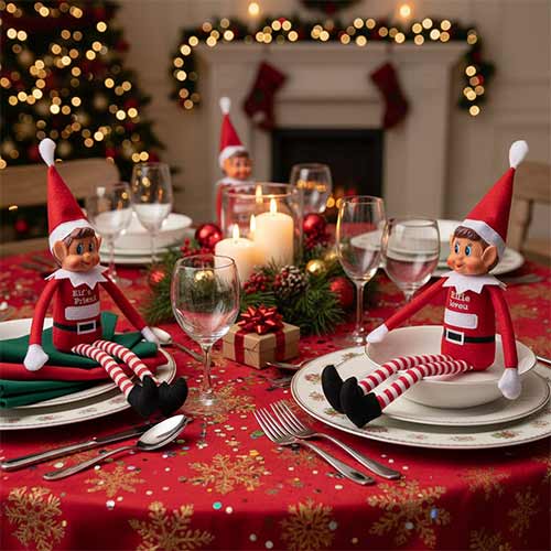 Personalisable Assorted Christmas Boy Elf Doll with Marker Pen 30cm Product Gallery Image