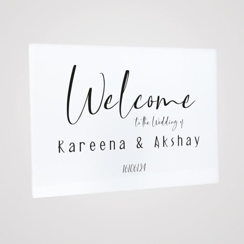 Personalised A2 Idyllic Wedding Welcome Sign Product Gallery Image