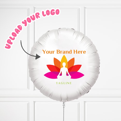 Personalised Brand Logo Photo Balloon - Delivered Inflated Product Gallery Image