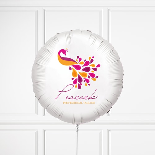 Personalised Brand Logo Photo Balloon - Delivered Inflated Product Gallery Image