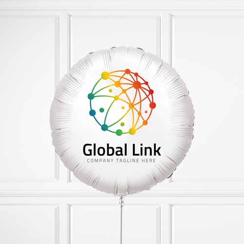Personalised Brand Logo Photo Balloon - Delivered Inflated Product Gallery Image