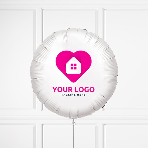 Personalised Brand Logo Photo Balloon - Delivered Inflated Product Gallery Image