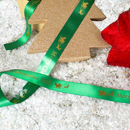 Personalised Christmas Custom Printed Ribbon Product Gallery Image