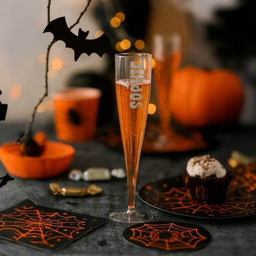 Personalised Clear Halloween Plastic Flute Product Gallery Image