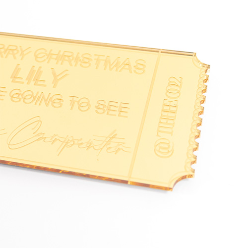 Personalised Concert Show Ticket 2D Customisable Keepsake Memento Gift Product Gallery Image