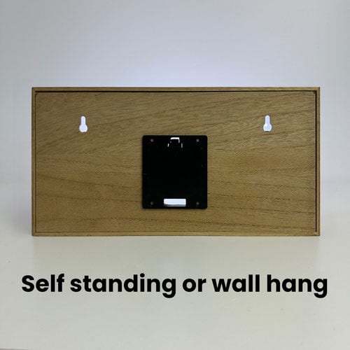 Personalised Cricket Pavillion LED Light Box Wood Room Sign Product Gallery Image